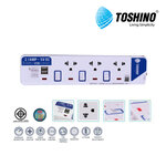 TOSHINO รางปลั๊กไฟ 3 ช่อง + 2 ช่อง USB สายไฟยาว 3 เมตร รุ่น ET-913USB