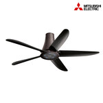 MITSUBISHI พัดลมเพดาน 5 ใบพัดขนาด 56 นิ้วพร้อมรีโมท รุ่น C56-RW5 สีดำ