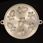 พิมพ์ขนมไข่อะลูมิเนียม ใหญ่ ขนาด 9 นิ้ว แบบที่ 5 ลายปลาทอง มี 7 หลุม 016-KK-AL59 Khanom Khai mold aluminum 9 inch. 016-KK-AL59 อุปกรณ์ทำขนม