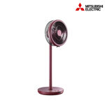 MITSUBISHI พัดลมตั้งพื้นกึ่งตั้งโต๊ะใบพัด 12 นิ้ว 3D SMART FLOW รุ่น R12-DW สีแดง