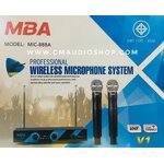 ไมโครโฟนไร้สาย ไมค์ลอยคู่แบบถือ MBA MIC-888A รุ่น V1 (VHF)