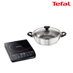 TEFAL เตาแม่เหล็กไฟฟ้า พร้อมหม้อชาบู IH201868