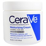 CeraVe, Moisturizing Cream, 16 oz (453 g) ครีมบำรุงผิวหน้าและผิวกาย สูตรสำหรับผิวแห้งถึงแห้งมาก