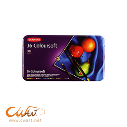 ชุดสีไม้ Derwent Coloursoft 36 สี