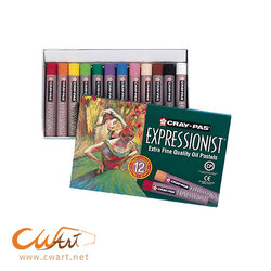 สีชอล์คน้ำมัน Sakura Expressionist 12สี