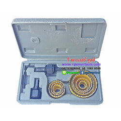 ชุดโฮลซอเจาะไม้ 11 ชิ้น สำหรับเจาะไม้ แผ่นอลูมิเนียม แผ่นเหล็กบาง แผ่นพลาสติก (19-64มม.)