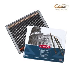ชุดดินสอสเก็ตช์ Derwent Graphic 24 แท่ง 9H - 9B