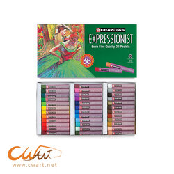 สีชอล์คน้ำมัน Sakura Expressionist 36สี