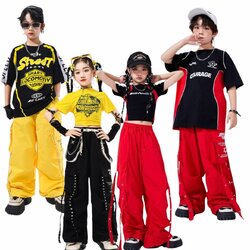 พร้อมส่ง ชุดเต้น เซ็ตชายหญิง เสื้อแขนสั้น+กางเกงขายาวสายรัด