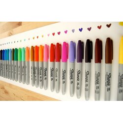 ปากกาเขียนวัสดุ Sharpie หัวเข็มและหัวเมจิก