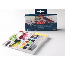 ชุดสีหมึกก้อน Derwent Inktense 12สี