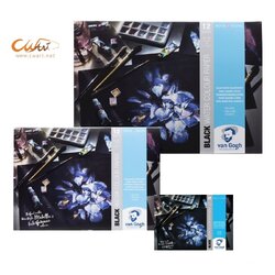 สมุดสีน้ำกระดาษดำ Vangogh 360g