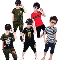 สินค้าพร้อมส่ง ชุดเซ็ตเด็กชาย เซ็ตสองชิ้น เสื้อ+กางเกง