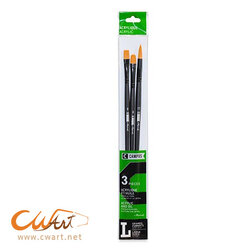 ชุดพู่กันสีอะคริลิคCampus Raphael 3ด้าม size"L"