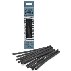 ก้านชาร์โค Winsor Willow Artist 12ชิ้น - Medium Size (แท่งขนาดกลาง)