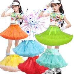 พร้อมส่ง กระโปรงTUTU พองฟู กระโปรงเด็ก พองฟู ติดริบบิ้นโบว์ พร้อมเสื้อและถุงมือ