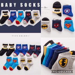 ถุงเท้ายาว เด็ก ลายฮีโร่