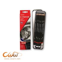 ชุดดินสอชาร์โค Derwent Charcoal 6 แท่ง