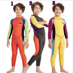 พร้อมส่ง ชุดดำน้ำ ชุดว่ายน้ำเด็กชาย เก็บอุณหภูมิ แขนยาว