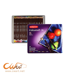 ชุดสีไม้ Derwent Coloursoft 24 สี