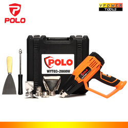 POLO WYT03 เครื่องเป่าลมร้อน หน้าจอ LCD 2000 วัตต์ มีสวิตซ์ปรับความร้อน 2 ระดับ ปรับอุณหภูมิได้