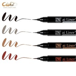 ปากกาพู่กัน Kuretake ai Liner ปลายเล็ก เรียวแหลม หมึกกันน้ำ
