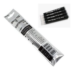 หมึกหลอดปากกาพู่กัน Pentel Pocket หมึกกันน้ำ 4หลอด