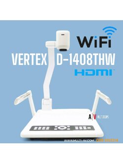 VERTEX D-1408THW WiFi+HDMI ไร้สาย เครื่องฉายภาพ 3 มิติ ระบบCMOS หมุนหัวกล้องได้ 320 องศา ความละเอียด 8.3M Pixel