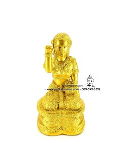แม่นางกวัก เนื้อเรซิ่น ขนาด 5 นิ้ว สูง 9.5 นิ้ว