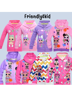 เสื้อกันหนาวเด็ก ซิปหน้า ลาย LOL