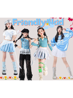 พร้อมส่ง ชุดเต้น เซ็ตฟ้าเสื้อ+กระโปรง/กางเกง**เปิดจอง