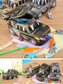 กล่องดินสอ กระเป๋าดินสอ ลายทหาร