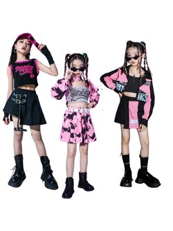 ชุดเต้น coverdance เสื้อ+กระโปรง กางเกง