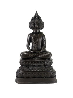 พระเศรษฐีนวโกฎิ เศียรรอบ เนื้อโลหะ เศียรรอบ สมาธิ หน้าตัก 6 นิ้ว สูง 10.5 นิ้ว