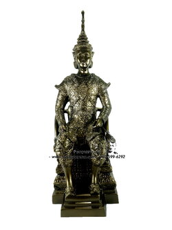 เสด็จพ่อ ร.5 พระราชพิธีบรมราชาภิเษก เนื้อโลหะ ขนาด 9 นิ้ว สูง 18 นิ้ว