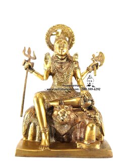 พระศิวะเทพ 4 กร เนื้อโลหะ หน้าตัก 5 นิ้ว สูง 10 นิ้ว