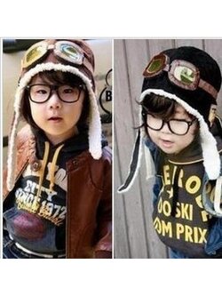 หมวกนักบิน ขนนุ่ม