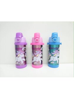 กระบอกน้ำยกดื่ม ลายยูนิคอนฟ้า-ชมพู