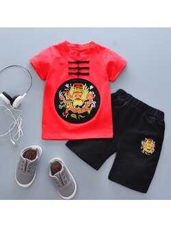 ชุดจีน ผู้ชาย แขนสั้น