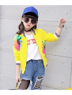 กันหนาว: เสื้อกันหนาวเด็ก สีเหลืองเขียว