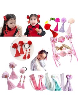 กิ๊บติดผมตรุษจีน เซ็ทกิ๊บรวม