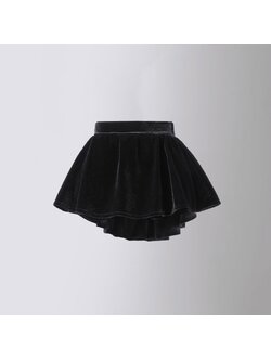 friendly4kid กระโปรงดำกำมะหยี่หางปลาเด็ก – Black Velvet Cute Skirt
