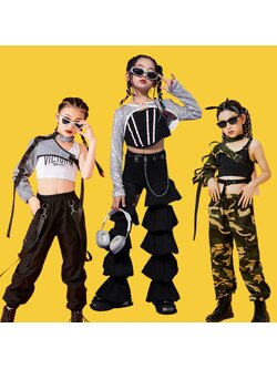 พร้อมส่ง ****ชุดเต้น ชุดแดนซ์ เสื้อแขนยาว+ตัวในสีขาว+กางเกงขายาวสีดำ