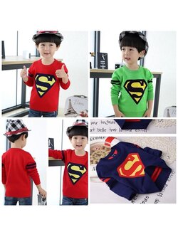 เสื้อกันหนาว : เสื้อกันหนาว ไหมพรม ซุปเปอร์แมน