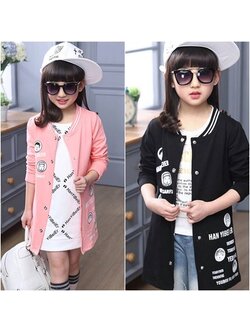 กันหนาว : เสื้อคลุมแขนยาว สีโอรส,สีดำ