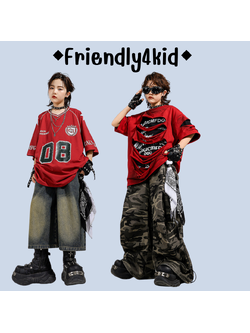 Friendly4kid ชุดเต้น เด็กชาย เสื้อแขนสั้น+กางเกงขายาว
