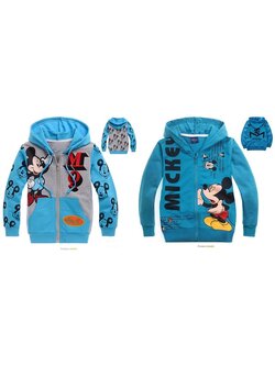 กันหนาว : เสื้อกันหนาวมิ๊กกี้เมาส์ สีฟ้า