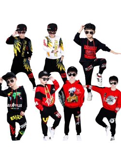 ชุดเต้น เด็กชายเสื้อแขนยาว+กางเกงขายาวดำ