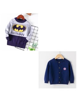 เสื้อกันหนาว ไหมพรม กัปตันอเมริกา แบทแมน