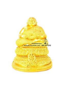 พระสังกัจจายน์ สีทอง เนื้อเรซิ่น หน้าตัก 5 นิ้ว สูง 8 นิ้ว